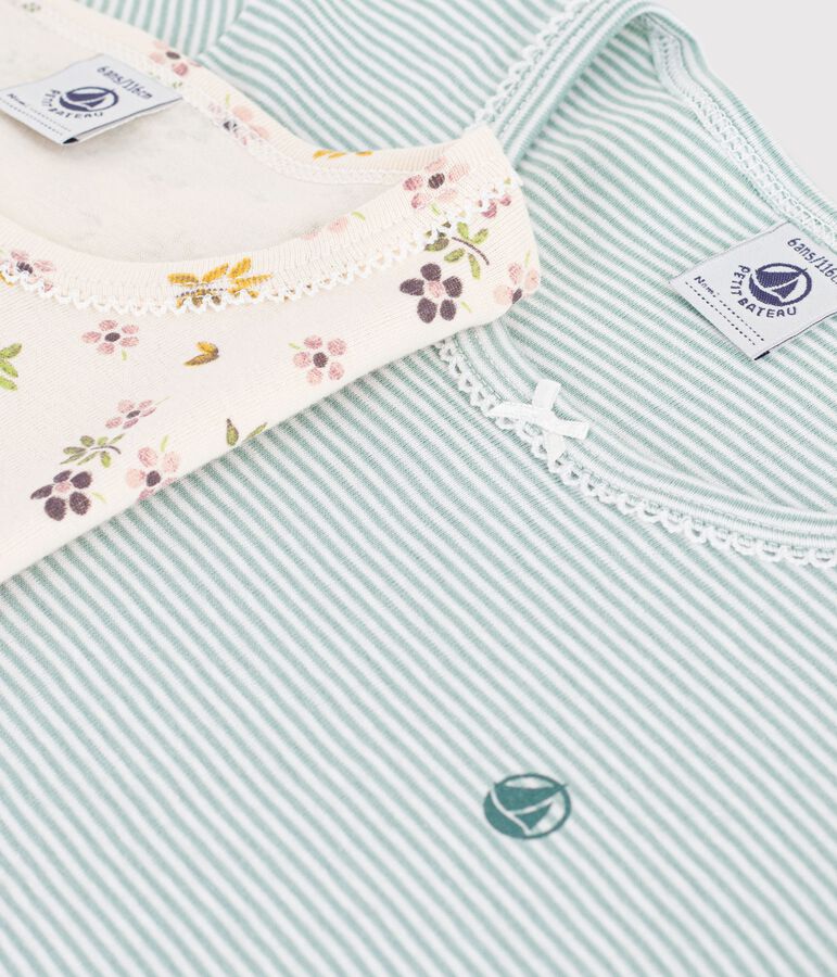 Setje van korte katoenen kinderpyjama met print multicouleur