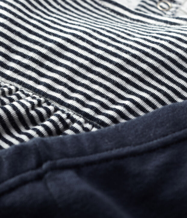 Tweedelige set baby. blauw/wit