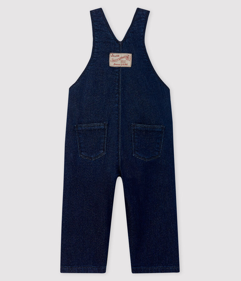 Lange salopette met denim effect voor baby's blauw JEAN