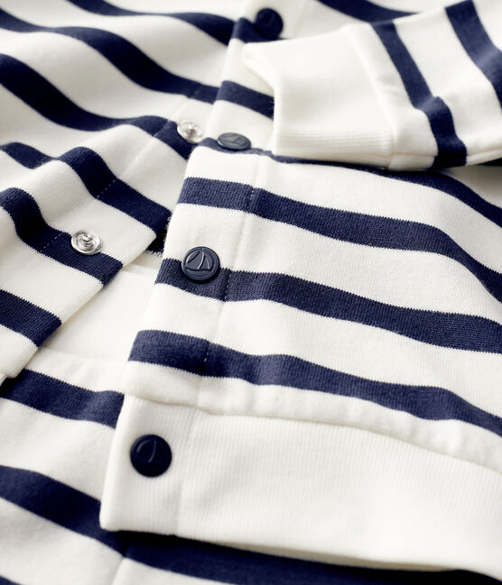 Ensemble jogging deux pièces bébé garçon blanc MARSHMALLOW/bleu SMOKING