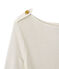 Dames-T-shirt in linnen wit LAIT