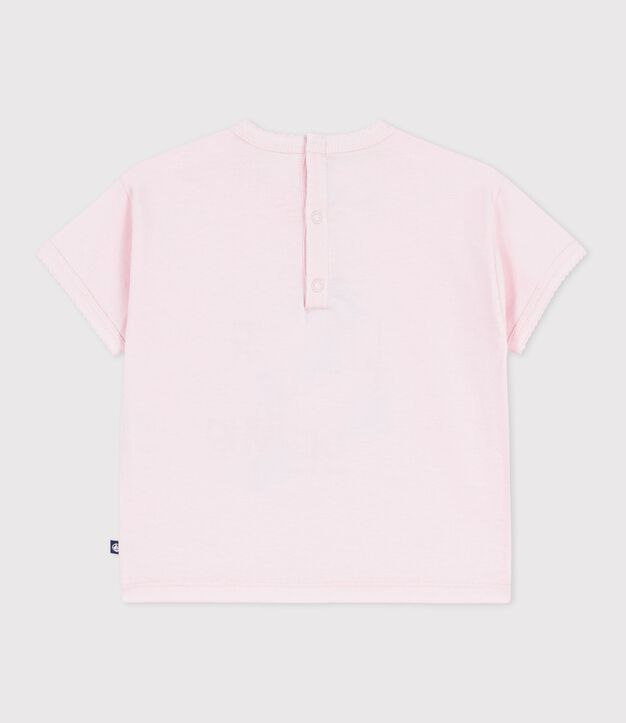 Katoenen T-shirt met korte mouwen en motiefje voor baby's BARELY