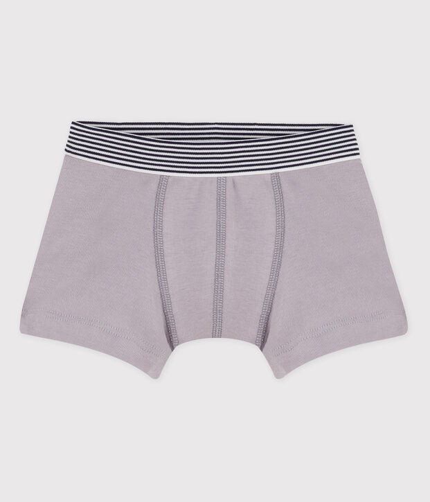 Katoenen boxershort voor jongens grijs
