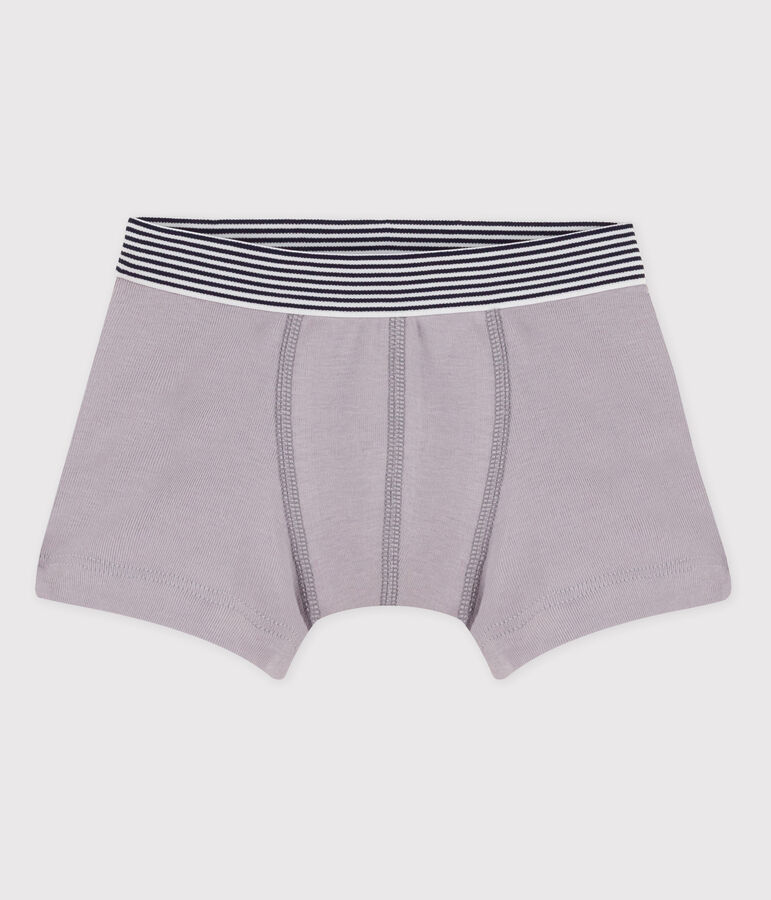 Boxer petit gar&ccedil;on en coton gris CONCRETE