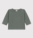 Gevlamd t-shirt met lange mouwen in jersey voor baby's