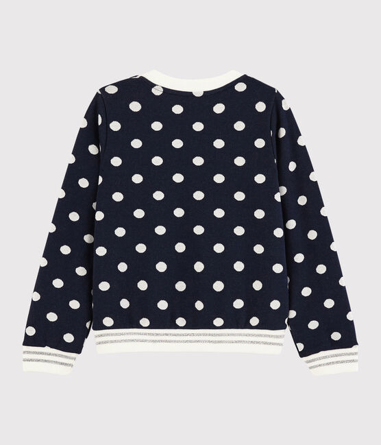 Sweatshirt meisjes kinderen blauw SMOKING/wit MARSHMALLOW