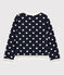 Sweatshirt meisjes kinderen blauw SMOKING/wit MARSHMALLOW