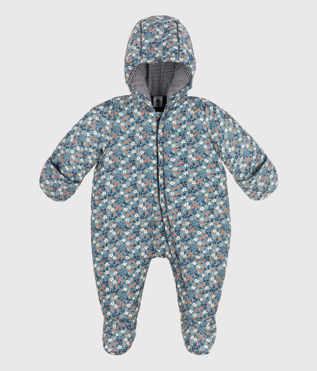 Skipakje met print van gerecycleerd materiaal voor baby's blauw/multicouleur