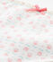 Meisjesshorty in stretchjersey met dessin wit LAIT/wit MULTICO