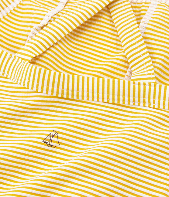 Maillot de bain 1 pièce enfant fille jaune BAMBOO/blanc MARSHMALLOW