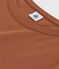 L'ICONIQUE, dames-T-shirt met ronde hals in katoen bruin CINA