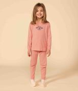 Gestreepte katoenen pyjama voor kleine meisjes en jongens