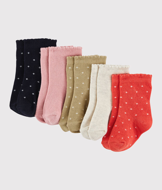 Lot de 5 paires de chaussettes. multicouleur