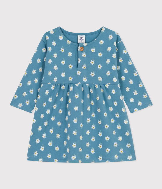 Jurk in jersey met lange mouwen voor baby's POLOCHON/ MULTICO