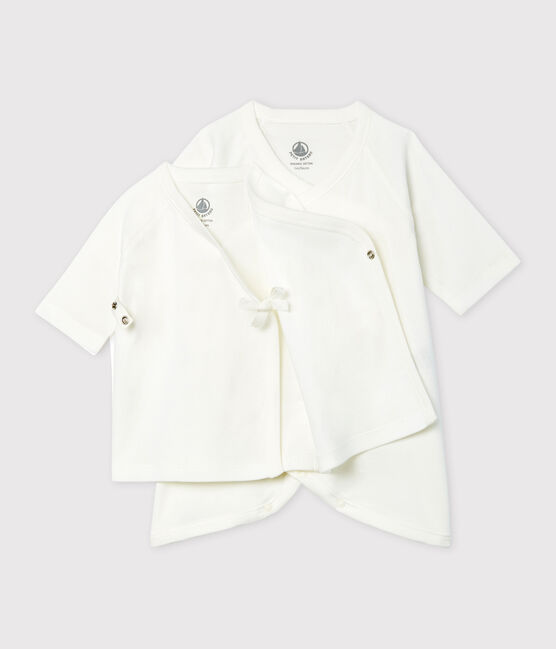 Set kimonorompertje en brassière baby van gebreide stof variante 1