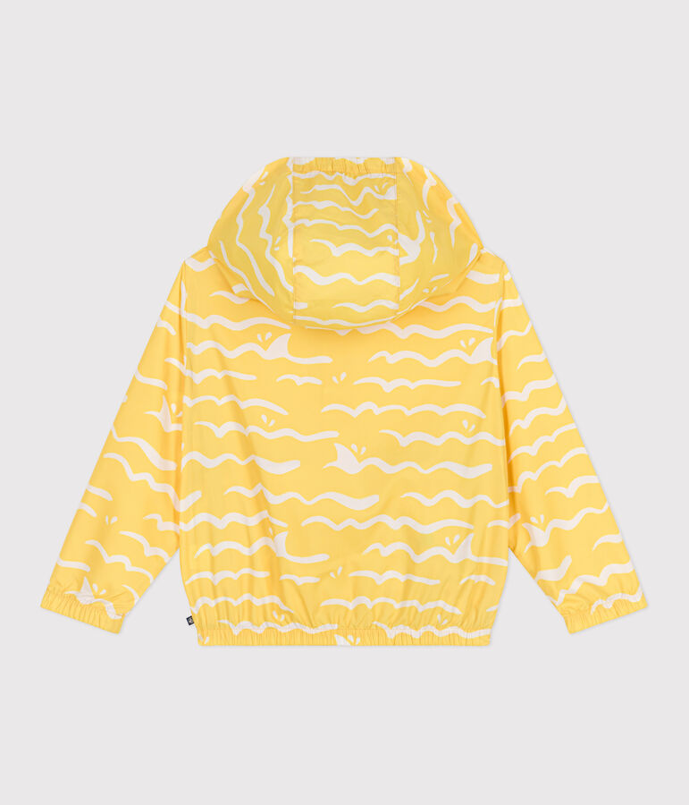 Ultralichte windstopper voor kinderen geel/wit