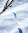 Windjack van lichtgewicht gerecycled polyamide voor jongens blauw JASMIN/wit MULTICO