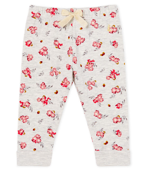 Broek van tunic met print babymeisje grijs BELUGA/wit MULTICO CN