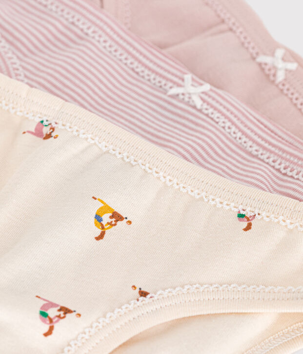 Lot de 3 culottes en coton enfant multicouleur