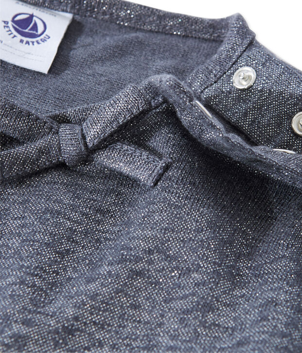 Tee-shirt enfant fille gris/gris
