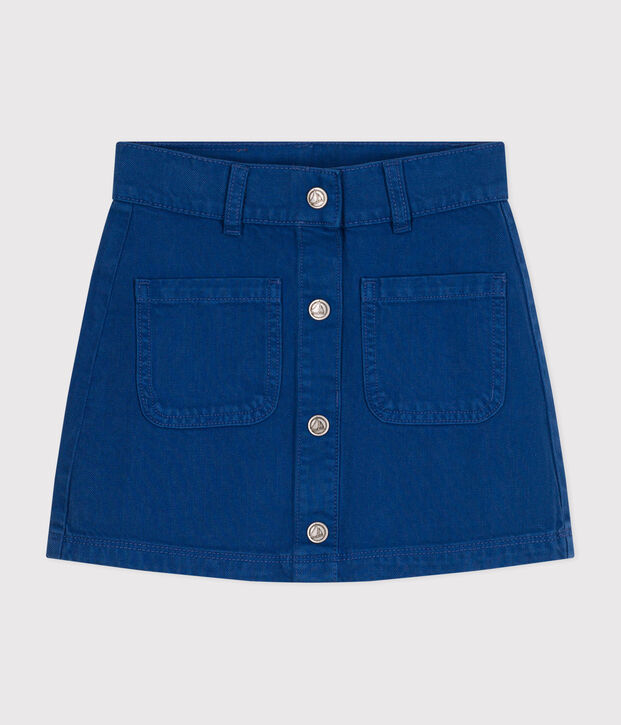 Meisjesrok van denim blauw