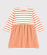 Robe manches longues bimatière bébé