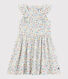 Robe manches courtes en popeline enfant fille