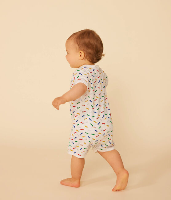 Lot de 2 combinaison courte en coton bébé variante 1