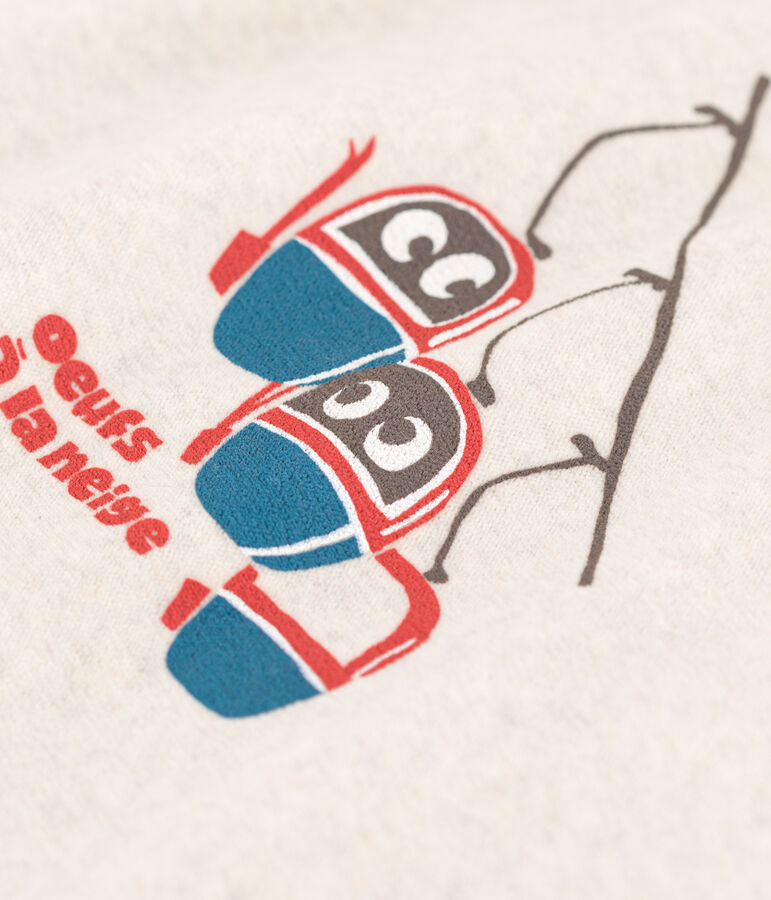 Pyjama b&eacute;b&eacute; t&eacute;l&eacute;cabines en velours beige MONTELIMAR CHINE