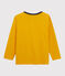 T-shirt met zeefdruk jongens kinderen geel BOUDOR