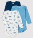 Lot de 3 bodies manches longues bébé garçon