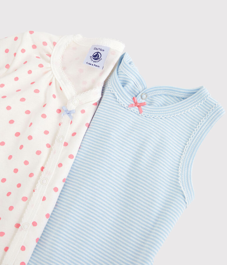 Set van 2 katoenen playsuits variante 1