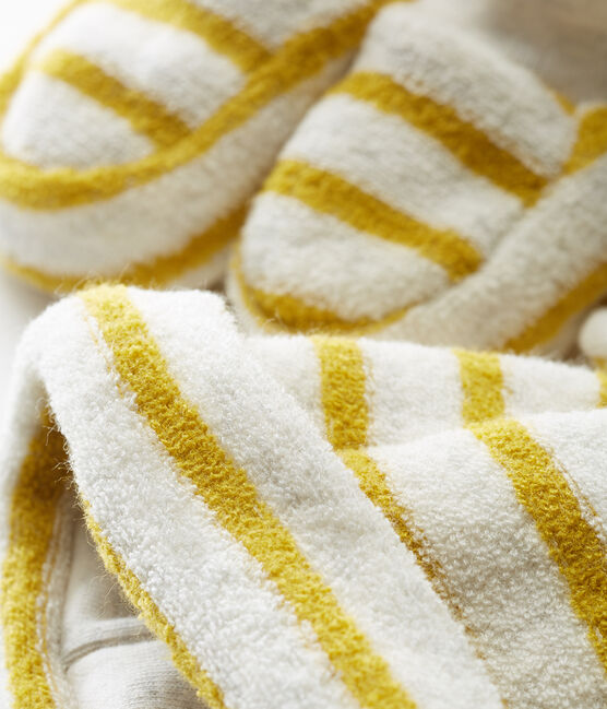 Bonnet et chaussons bébé mixte rayés variante 2