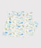 Pyjama enfant en coton imprimé blanc MARSHMALLOW/blanc MULTICO