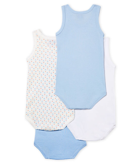 Lot de 4 bodies sans manches bébé fille variante 1