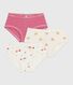 Set van 3 katoenen slips met hoge taille en print voor kinderen