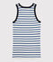 Débardeur iconique en coton Femme blanc MARSHMALLOW/bleu SURF