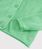 Katoenen cardigan voor meisjes groen ALOEVERA