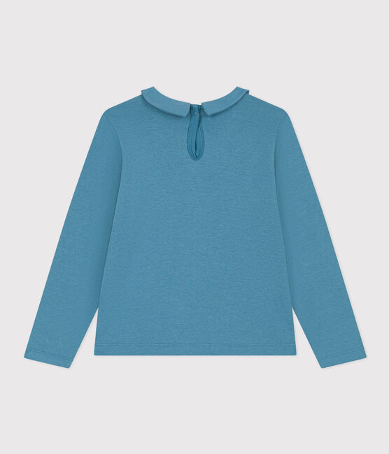 Blouse in katoen voor meisjes blauw POLOCHON