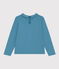 Blouse in katoen voor meisjes blauw POLOCHON
