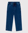 Pantalon enfant en denim vert BRUT MOYEN