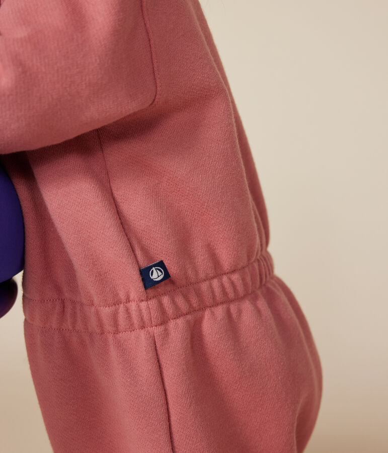 Lang pakje van fleece voor baby's roze