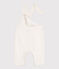 Effen babysalopette van corduroy ecru MILK