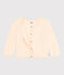 Cardigan en coton enfant fille écru AVALANCHE