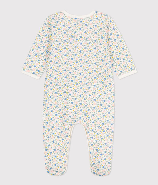 Pyjama met bloemenprint in tubic wit MARSHMALLOW/wit MULTICO