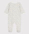 Pyjama met bloemenprint in tubic wit MARSHMALLOW/wit MULTICO