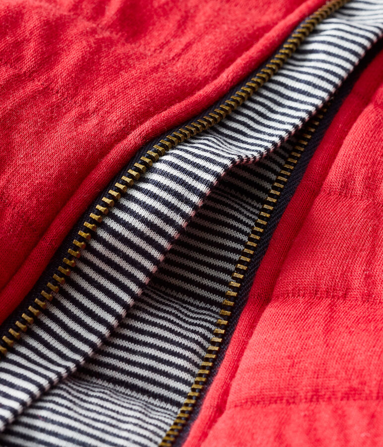 Jas van gewatteerde tubic babymeisje rood TERKUIT CN