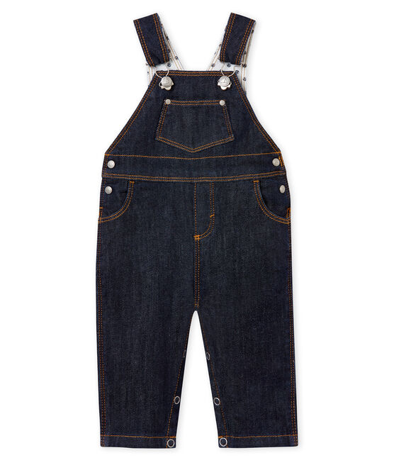 Lange salopette van spijkerstof voor baby's blauw Jean