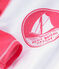 Tee shirt anti-UV UPF 50+ enfant fille et garçon blanc MARSHMALLOW/rose CUPCAKE