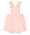 Salopette courte bébé fille en molleton rose MINOIS